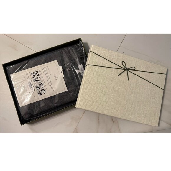 KVSS 100% Pure Cashmere Gray V-Neck Button Down Cardigan Large NEW! w/Gift Box - Picture 6 of 7